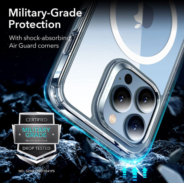 ESR Branded Clear MagSafe Shockproof Hybrid Hardshell Phone Case with HaloLock Feature- for Apple iPhones/14 Series - Super Savings Technologies Co.,LTD ESR Branded Clear MagSafe Shockproof Hybrid Hardshell Phone Case with HaloLock Feature- for Apple iPhones/14 Series - Super Savings Technologies Co.,LTD